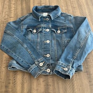 473 There Abouts size small 7/8 child’s blue jeans jacket